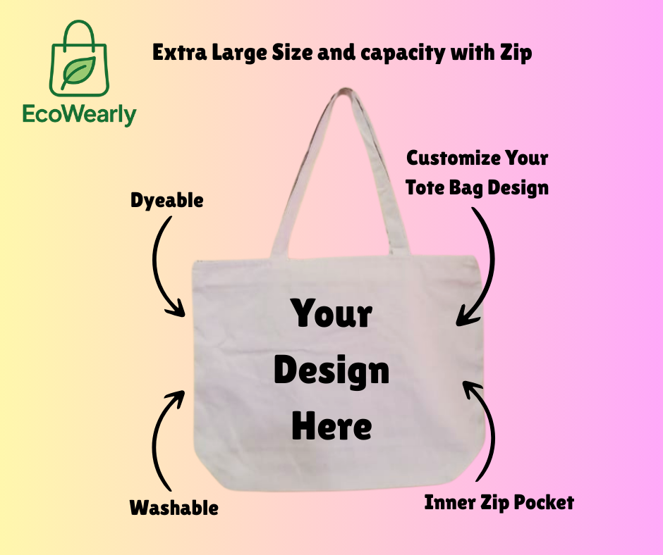 Blessings-Inspired XXL Canvas Tote Bag – Stylish, Meaningful & Built to Last