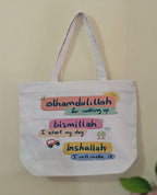 Blessings-Inspired XXL Canvas Tote Bag – Stylish, Meaningful & Built to Last